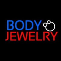 Body Jewelry Block Logo Neontábla