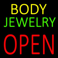 Body Jewelry Open Block Neontábla