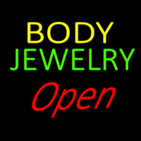 Body Jewelry Open Neontábla