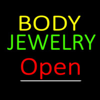 Body Jewelry Open Red Neontábla