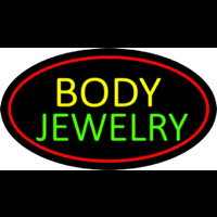 Body Jewelry Oval Red Neontábla