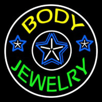 Body Jewelry Round Neontábla