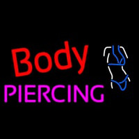 Body Piercing Logo Neontábla