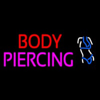 Body Piercing Logo Neontábla
