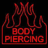 Body Piercing Neontábla