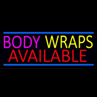 Body Wraps Available Neontábla