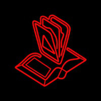 Books Logo Neontábla