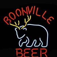 Boonville Deer Logó Kocsma Bolt Sör Kocsma Neontábla Karácsonyi ajándék
