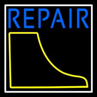 Boot Repair With White Border Neontábla