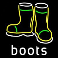 Boots With Logo Neontábla