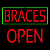 Braces Block Open Neontábla