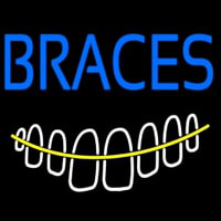 Braces With Teeth Neontábla