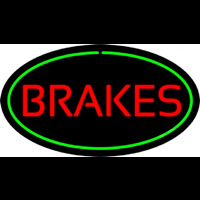 Brakes Green Oval Neontábla