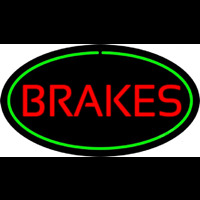 Brakes Green Oval Neontábla