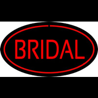 Bridal Block Oval Red Neontábla