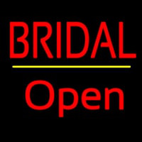 Bridal Yellow Line Open Neontábla