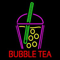 Bubble Tea With Glass Neontábla