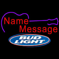 Bud Light Acoustic Guitar Beer Sign Neontábla