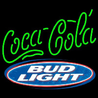 Bud Light Coca Cola Green Beer Sign Neontábla