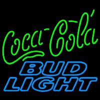 Bud Light Coca Cola Green Neontábla