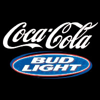 Bud Light Coca Cola White Beer Sign Neontábla