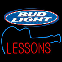 Bud Light Guitar Lessons Beer Sign Neontábla