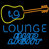 Bud Light Guitar Lounge Beer Sign Neontábla