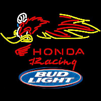 Bud Light Logo Honda Racing Woody Woodpecker Crf 250450 Beer Sign Neontábla