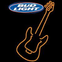 Bud Light Only Orange Guitar Beer Sign Neontábla