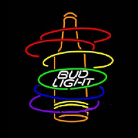 Bud Light Rainbow Bottle Neontábla