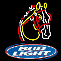 Budlight Logo Horse Beer Sign Neontábla