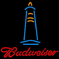 Budweise Lighthouse Beer Sign Neontábla