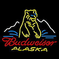 Budweiser Alaska Polar Bear Beer Neontábla