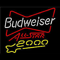 Budweiser All Star 2000 Beer Sign Neontábla