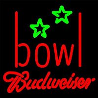 Budweiser Bowling Alley Beer Sign Neontábla