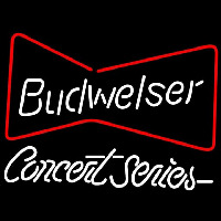 Budweiser Bowtie Concert Series Beer Sign Neontábla