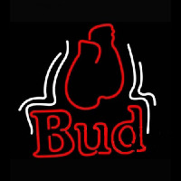 Budweiser Bud Boxing Gloves Beer Light Neontábla