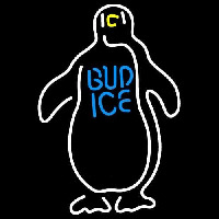 Budweiser Bud Ice Penguin Beer Sign Neontábla