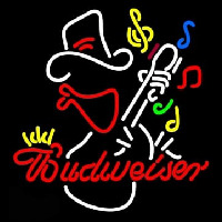 Budweiser Cowboy Guitar Neontábla