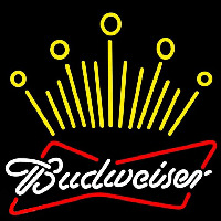 Budweiser Crown Beer Sign Neontábla