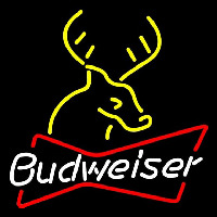 Budweiser Deer 24 24 Beer Sign Neontábla
