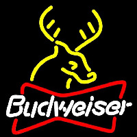 Budweiser Deer Beer Sign Neontábla