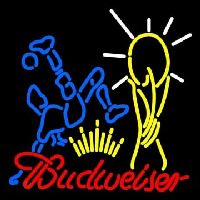 Budweiser Footballer Neontábla