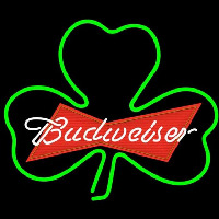 Budweiser Green Clover Beer Sign Neontábla