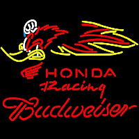 Budweiser Honda Racing Woody Woodpecker Crf 250450 Beer Sign Neontábla