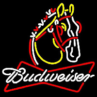 Budweiser Horse Beer Sign Neontábla