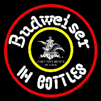 Budweiser In Bottles Beer Sign Neontábla