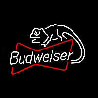 Budweiser Louie Lizard Bowtie Beer Sign Neontábla