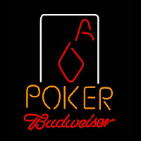 Budweiser Poker Squver Ace Neontábla