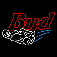 Budweiser Race Car Beer Sign Neontábla